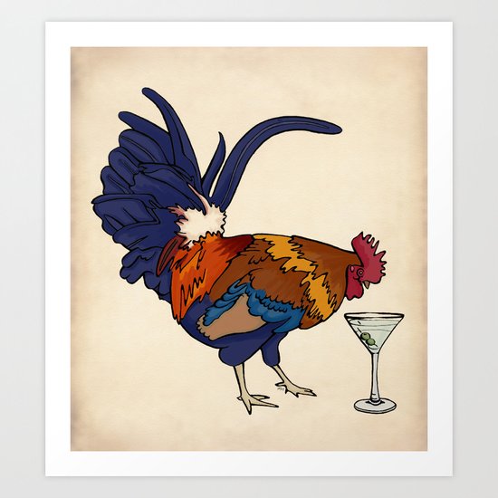 Cocktails Art Print
