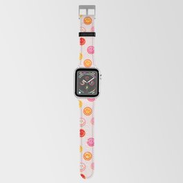 Smiling Faces Pattern Apple Watch Band