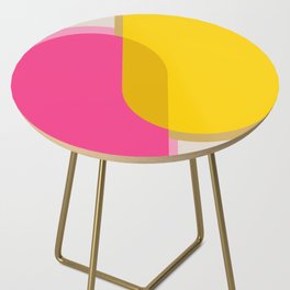 Pink and Cheerful Yellow Arches Side Table
