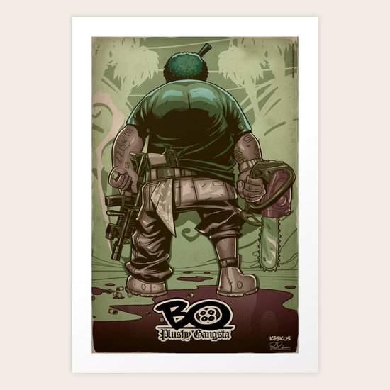 Bo: Plushy Gangsta Art Print