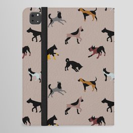 Puppies,dogs,pattern,animals,Scandinavian style  iPad Folio Case