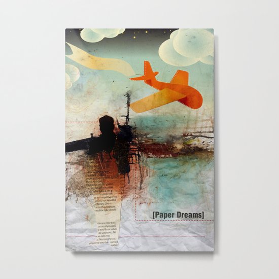 Paper Dreams Metal Print