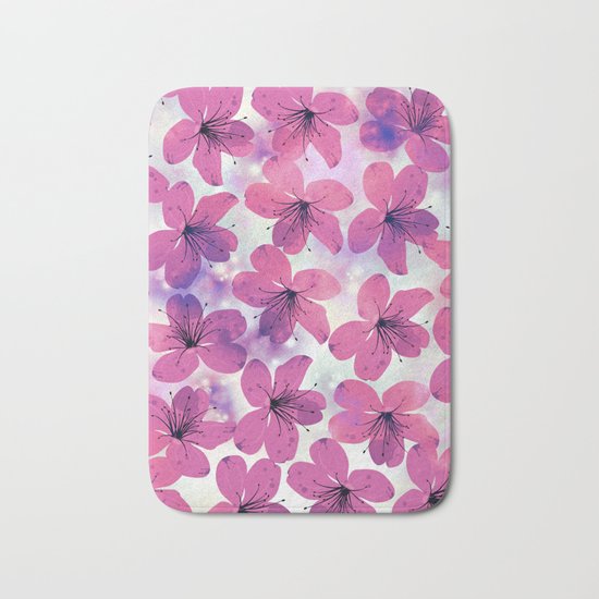 Floral Pattern B Bath Mat