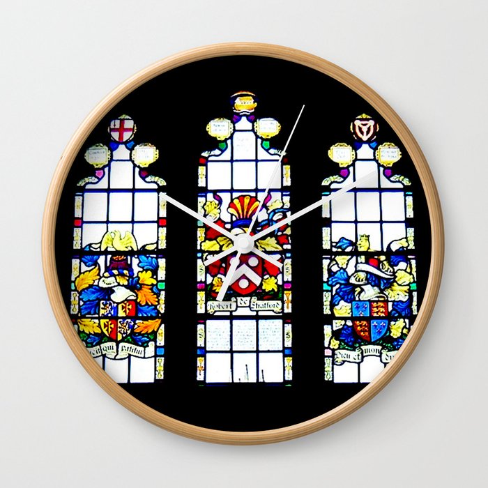 Stained Glass Wall Clock