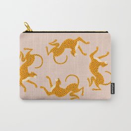 Leopard Race - pink Carry-All Pouch