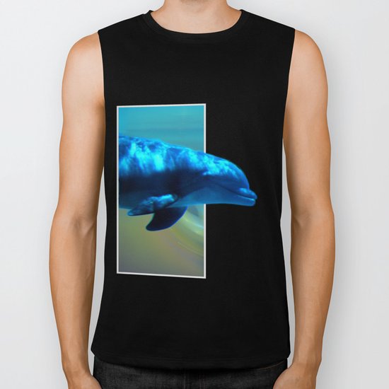 Happy Dolphin Biker Tank