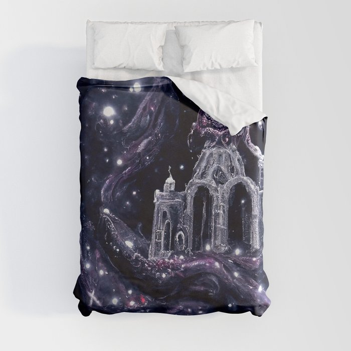 The Church of Cosmic Horror Duvet Cover