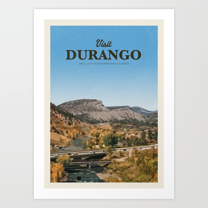Visit Durango Art Print
