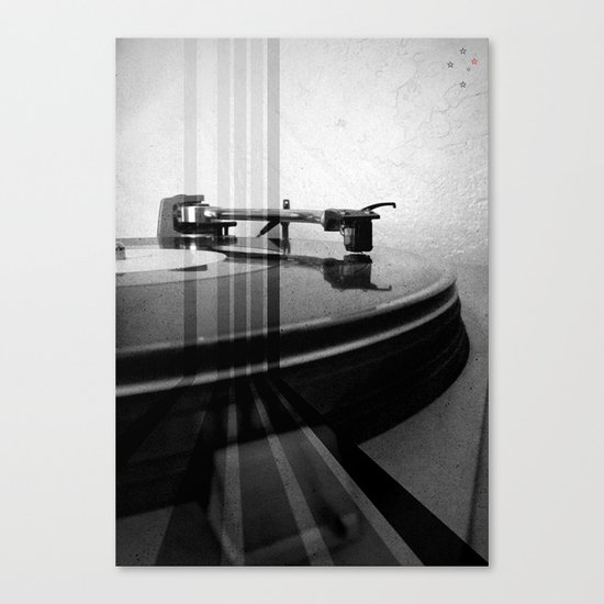 Turntable Retro Canvas Print