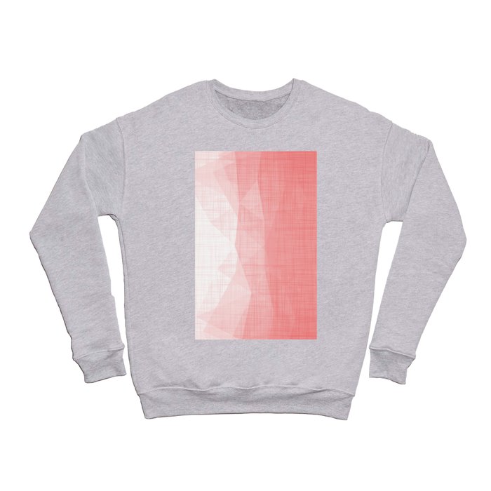 In The Flow - Geometric Minimalist Living Coral Crewneck Sweatshirt
