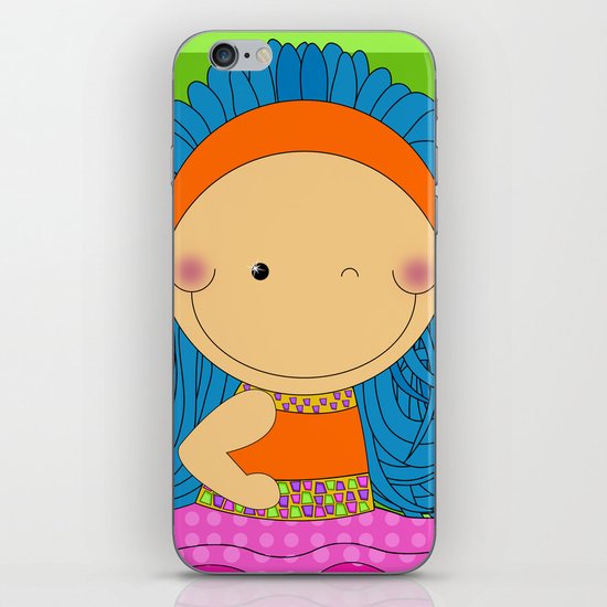 Happy Tuesday! - Fun, sweet, unique, creative and colorful, original,digital children illustration iPhone & iPod Skin