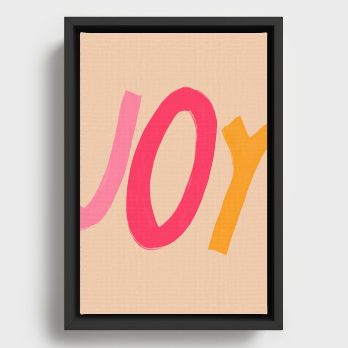Joy Framed Canvas