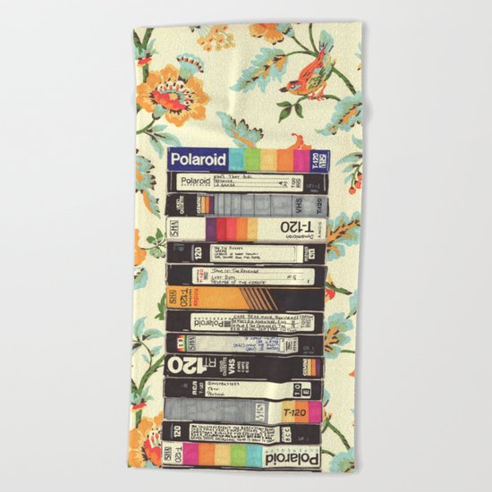 VHS & Entry Hall Wallpaper Beach Towel