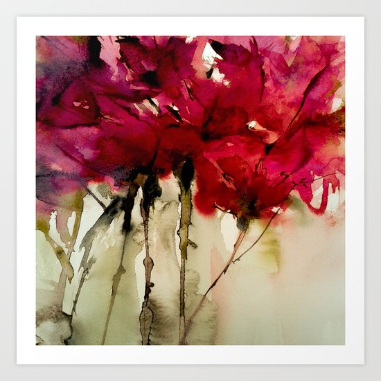 red expression Art Print