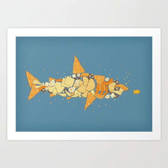 Snack Attack Art Print