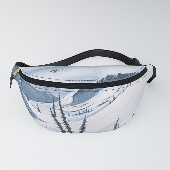Chads Gap Iconic Snowboarding Moments Fanny Pack by Shred Art