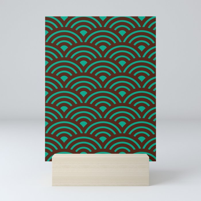 Kimono Wagara Pattern Mini Art Print