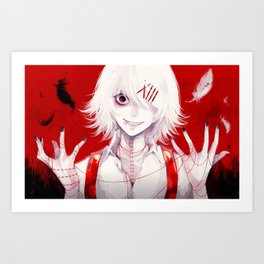 Juuzou Art Prints For Any Decor Style Society6 I only wish i had taken more wip pictures, but nvm i'll take more on my next drawing!