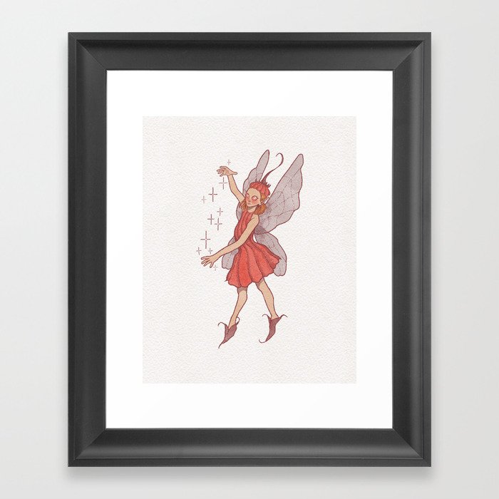 Flower Fairy Framed Art Print