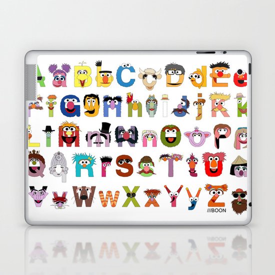 Sesame Street Alphabet Laptop & iPad Skin