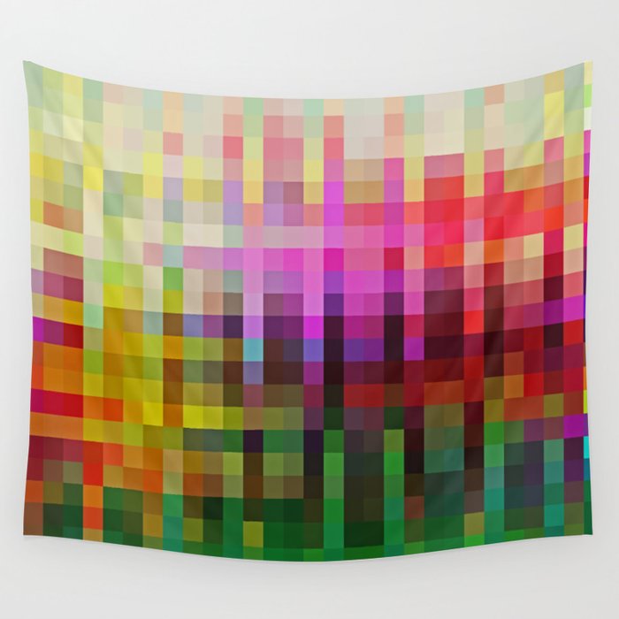 Mosaic Landscape Wall Tapestry