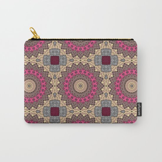 Lazy patchwork . Abstraction . Carry-All Pouch