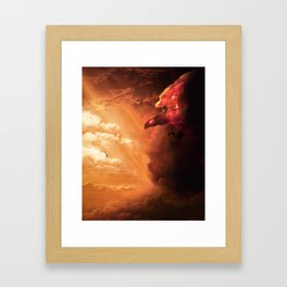 Cloudy Eagle Framed Art Print