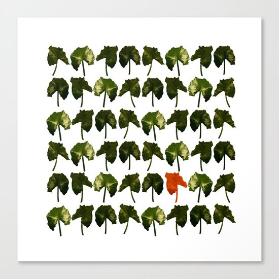 Red Leave Canvas Print