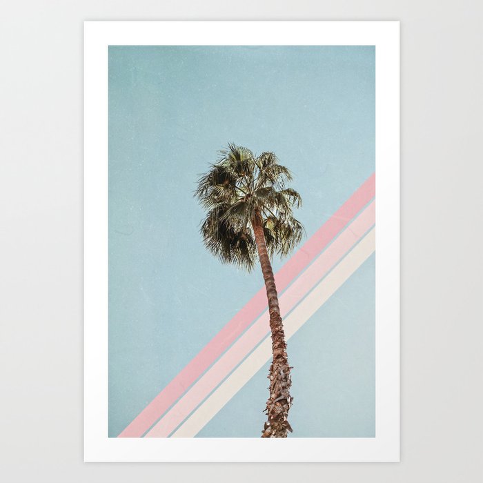 Summer Palm Tree Art Print