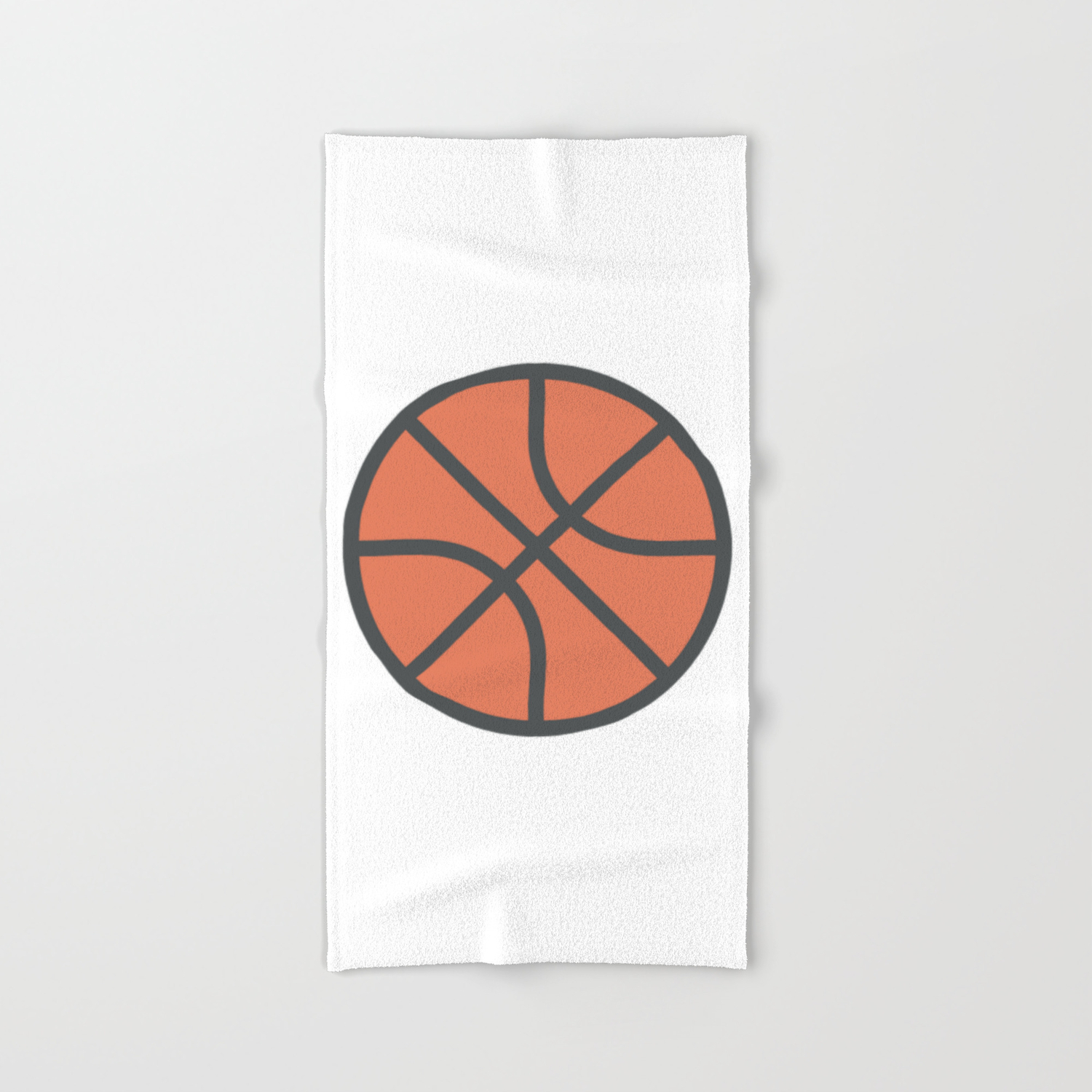 Basketball Icon Hand Bath Towel By Azza1070 Society6