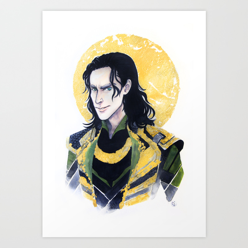 Loki Of Asgard Art Print By Enerjax Society6