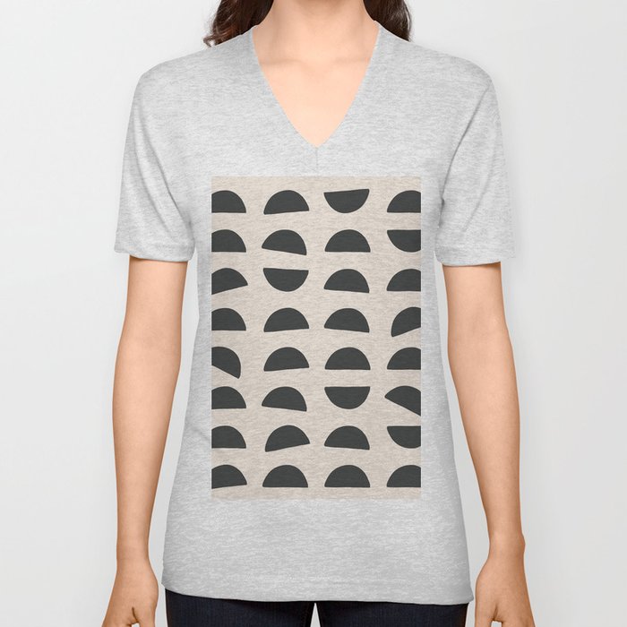 Mid-Century Modern Abstract Composition V Neck T Shirt