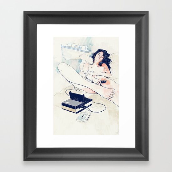 Nothing to say Framed Art Print