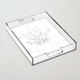 Blooming Wildflowers  Acrylic Tray