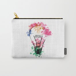Watercolor Light Bulb  Carry-All Pouch