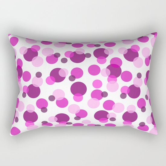 Pink and Purple Spots Rectangular Pillow