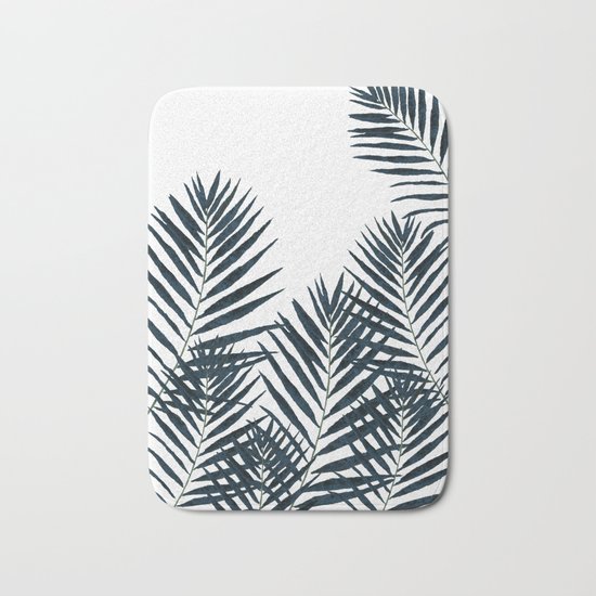 Fern Black Bath Mat