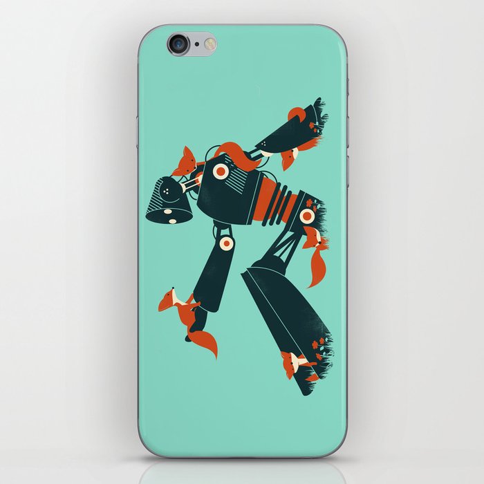 Foxes & The Robot iPhone Skin