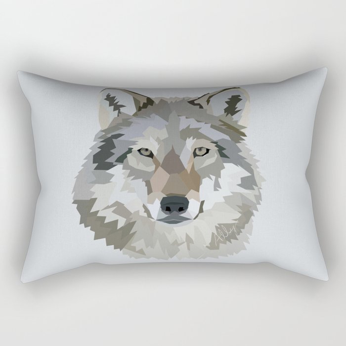 Wolfie Rectangular Pillow