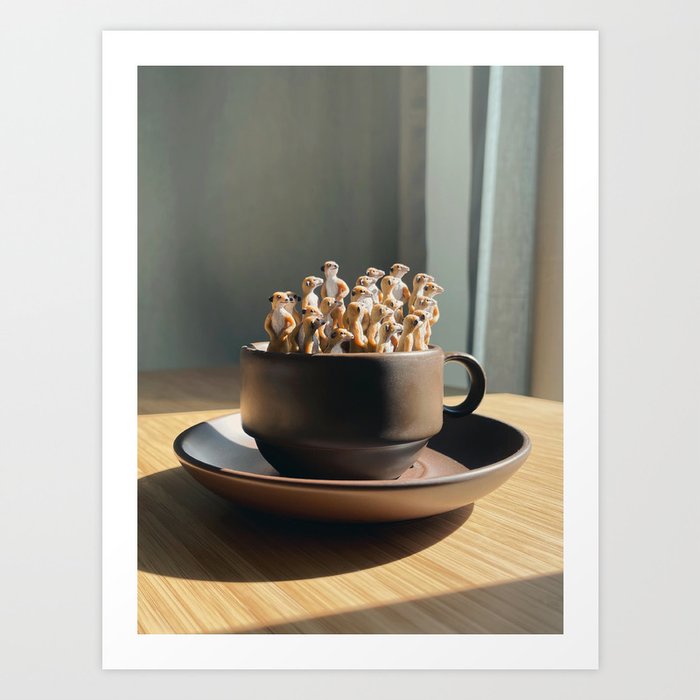 Ideas after morning coffee Art Print