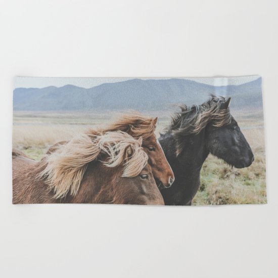 Thingeyrar, Iceland Beach Towel
