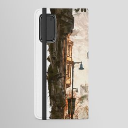 Shanghai China city watercolor Android Wallet Case