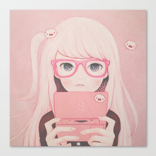 「Gamegirl Girl」 Canvas Print