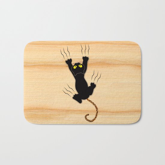 Cat Climbing Bath Mat