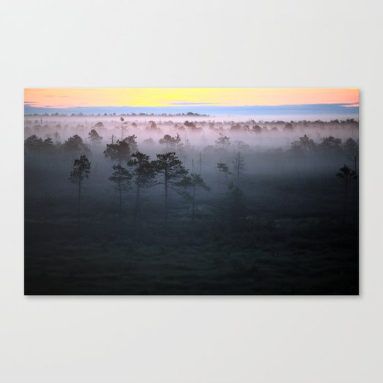Foggy Earth Canvas Print