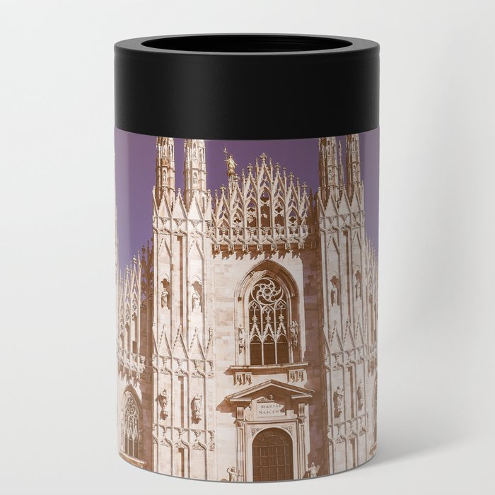 Vintage looking Milan cathedral aka Duomo di Milano gothic church Can Cooler