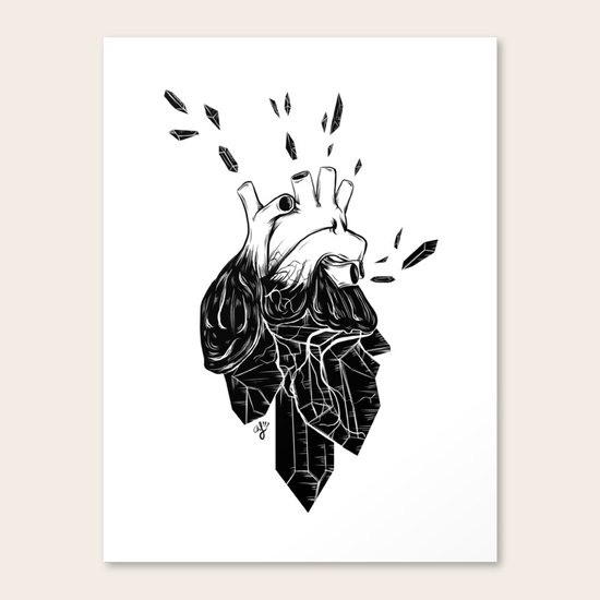 Crystal Heart Canvas Print