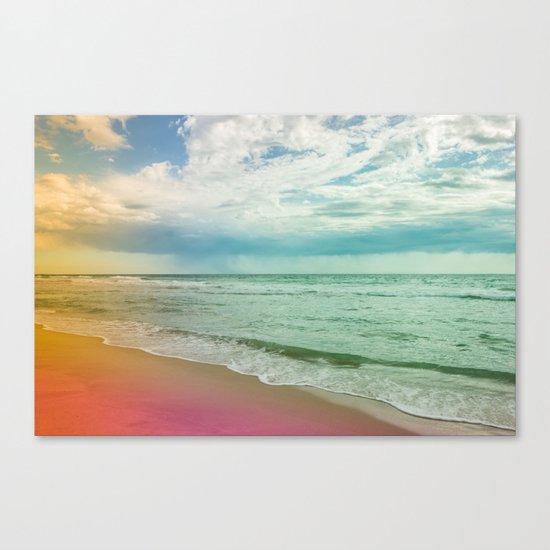 Beach in Colours Canvas Print