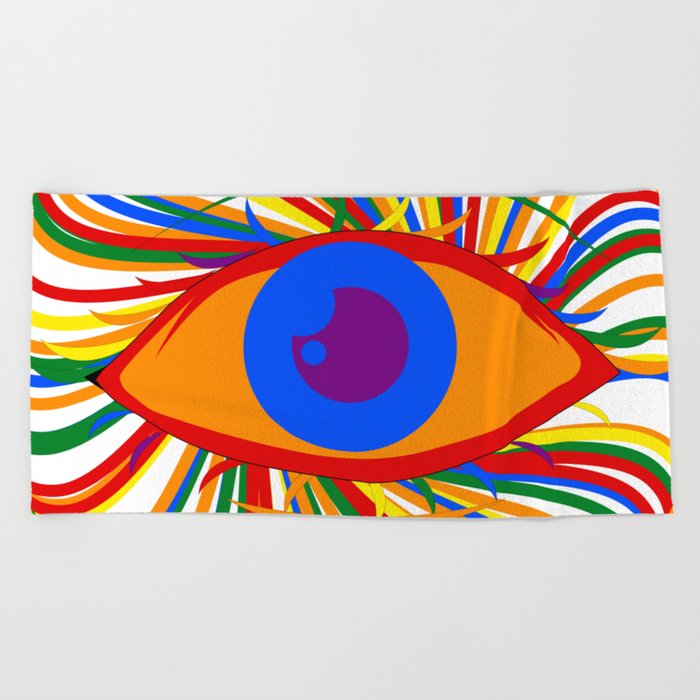 The Eye of Truth Beach Towel