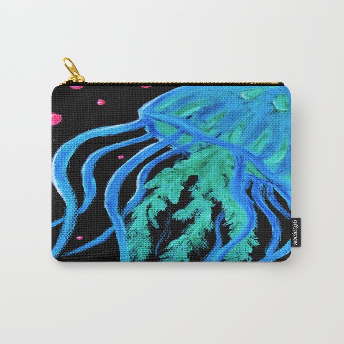 Neon Jellyfish Carry-All Pouch